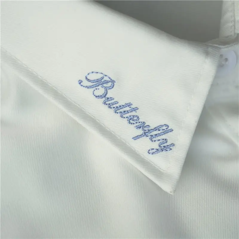 Japanese JK Uniform Short Sleeve Shirt Female Basic Blue Butterfly Embroidered Student Summer Shirt
Japanese JK Uniform Short Sleeve Shirt Female Basic Blue Butterfly Embroidered Student Summer Shirt