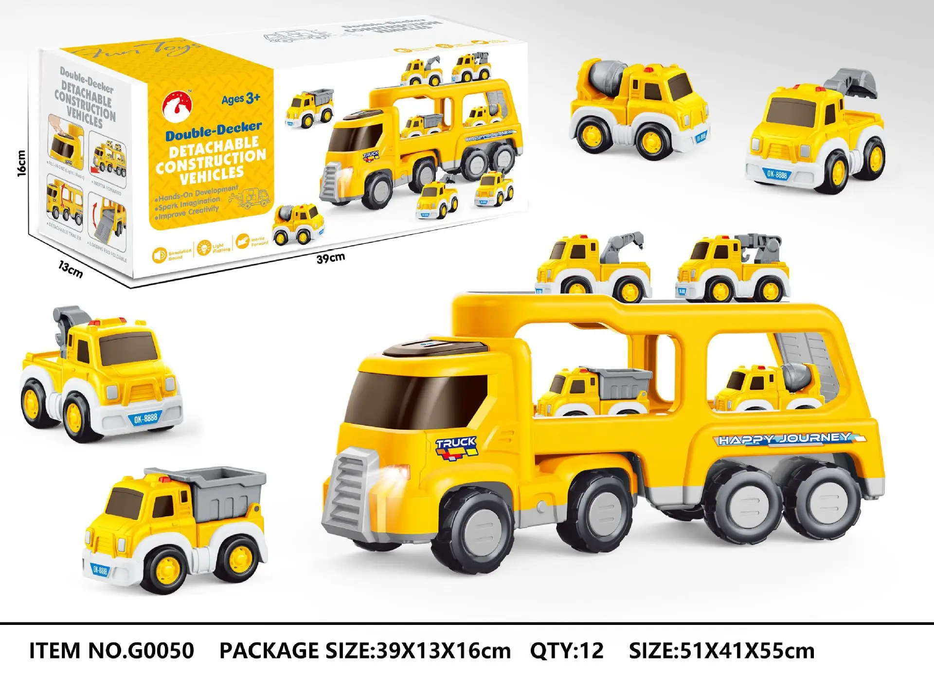 Large Urban Transport Vehicle Acousto-optic Inertial Storage Vehicle Double Deck Fire Aircraft Engineering Vehicle Toy
Large Urban Transport Vehicle Acousto-optic Inertial Storage Vehicle Double Deck Fire Aircraft Engineering Vehicle Toy