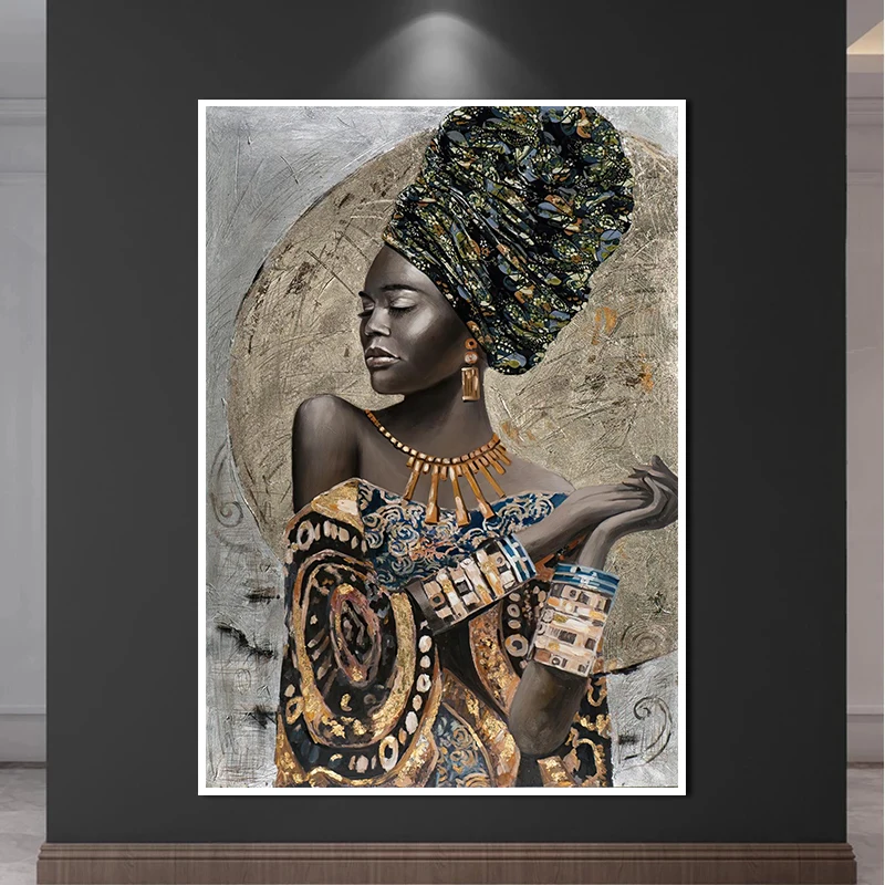 African Black Woman Art HD Posters and Print Abstract African Girl Canvas Paintings Wall Art Decoration Pictures Wall Home Decor
African Black Woman Art HD Posters and Print Abstract African Girl Canvas Paintings Wall Art Decoration Pictures Wall Home Decor
