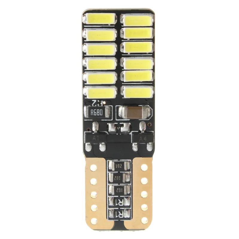 

New highlight T10 width indicator decoding 24smd highlight 4014 wide voltage constant current led automobile foreign trade canb