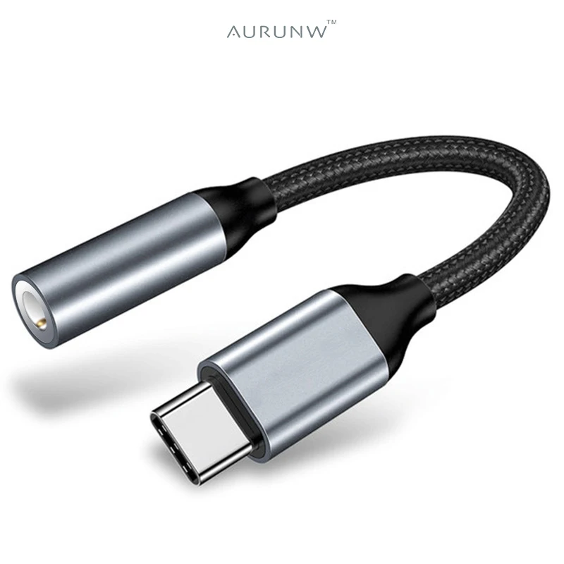 AURUNW Type C to 3.5mm Adapter Aux Usb C To 3.5MM Headphone Jack Adapter Audio Cable for Xiaomi Mi iPad Pro Samsung Galaxy S20 
AURUNW Type C to 3.5mm Adapter Aux Usb C To 3.5MM Headphone Jack Adapter Audio Cable for Xiaomi Mi iPad Pro Samsung Galaxy S20