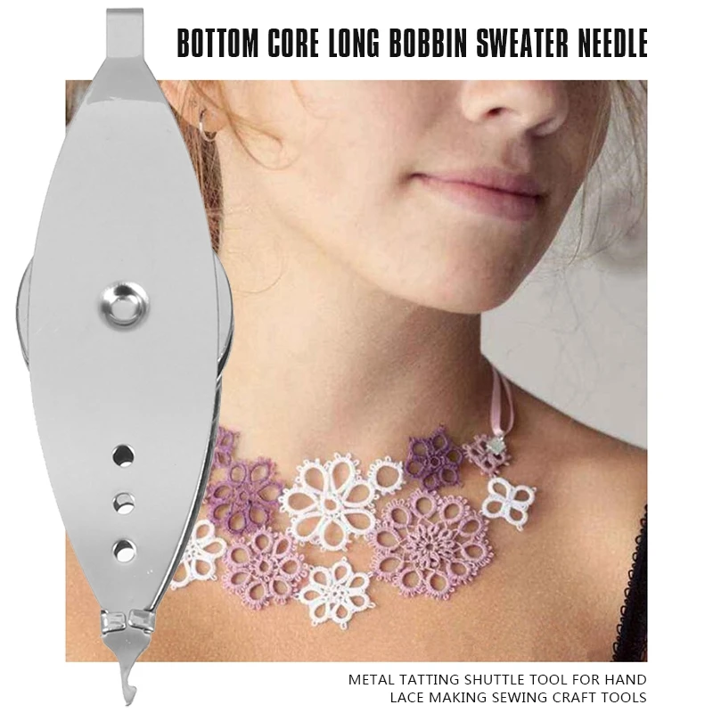 1pc Metal Tatting Shuttle Tool For Hand Lace Making Sewing Craft Tools | Дом и сад