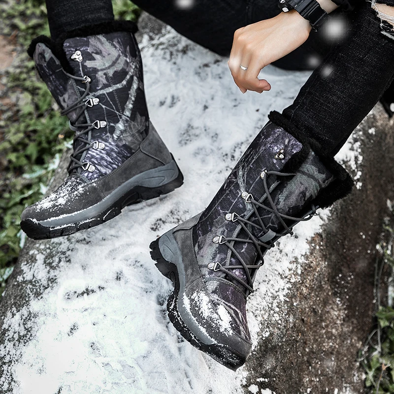 New Warm Plush Snow Boots High Top Men's Boots Winter Camouflage Desert Boots Outdoor Anti-Slip Ankle Boots Combat Army Boots
New Warm Plush Snow Boots High Top Men's Boots Winter Camouflage Desert Boots Outdoor Anti-Slip Ankle Boots Combat Army Boots