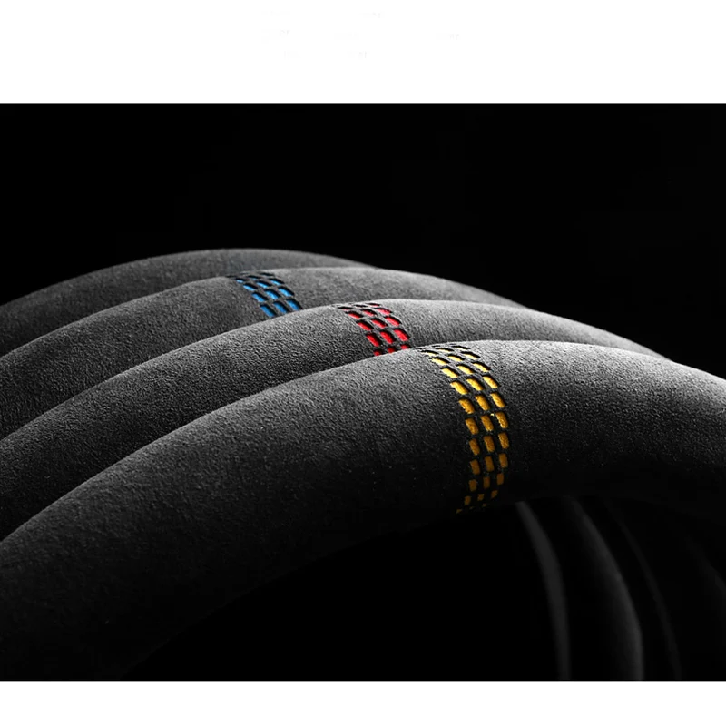 New 38cm Suede Cow Leather Car Steering Wheel Cover Hollow pattern for BMW E90 F01 F06 F10 F15 F16 F20 F21 F25 F26 F30 F32 F82
New 38cm Suede Cow Leather Car Steering Wheel Cover Hollow pattern for BMW E90 F01 F06 F10 F15 F16 F20 F21 F25 F26 F30 F32 F82
