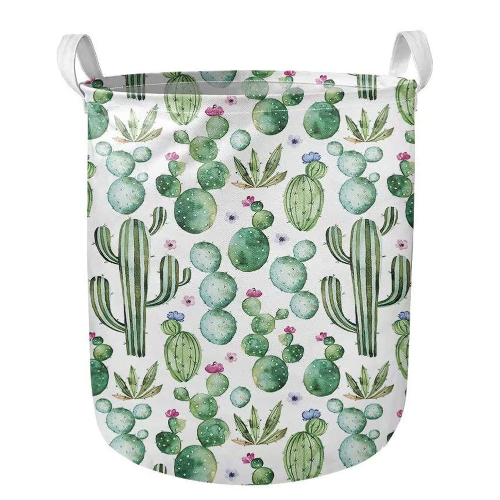 Home Storage Baskets Cartoon Cactus Print Foldable Laundry Basket Dirty Clothes Bag Round Shape Sundries Organizer Bag for Toys
Home Storage Baskets Cartoon Cactus Print Foldable Laundry Basket Dirty Clothes Bag Round Shape Sundries Organizer Bag for Toys