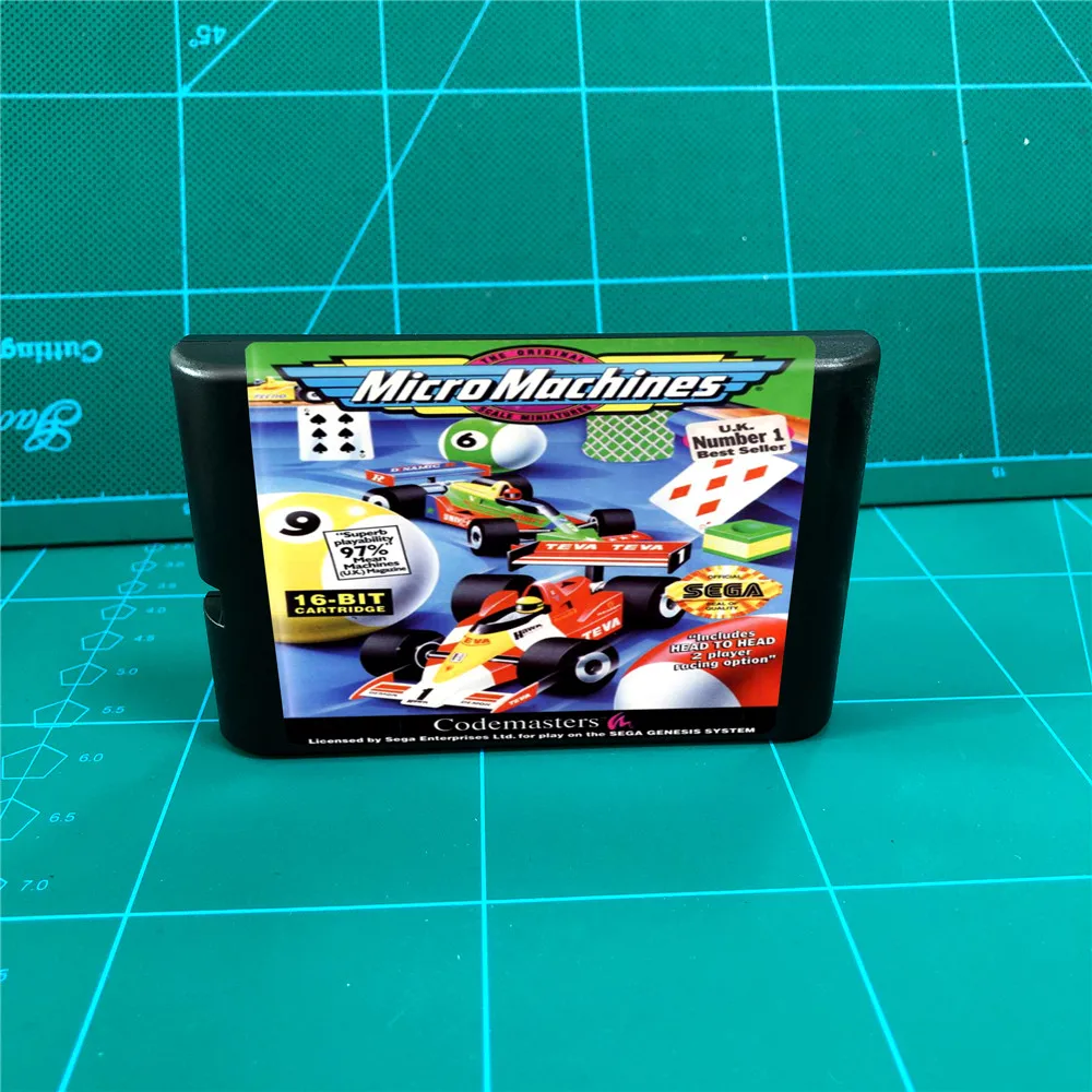 Микро машины 16 бит MD игры Картридж для MegaDrive Genesis консоли|Запасные части| |