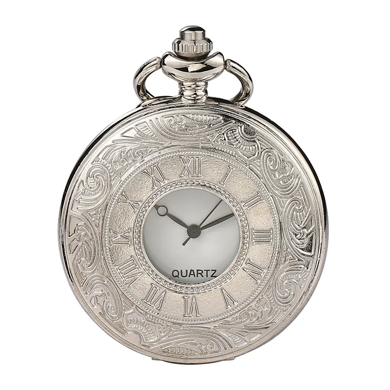 Pastoral style retro Roman hollow pocket watch clothing accessories quartz watch punk men's and women's best gifts
Pastoral style retro Roman hollow pocket watch clothing accessories quartz watch punk men's and women's best gifts