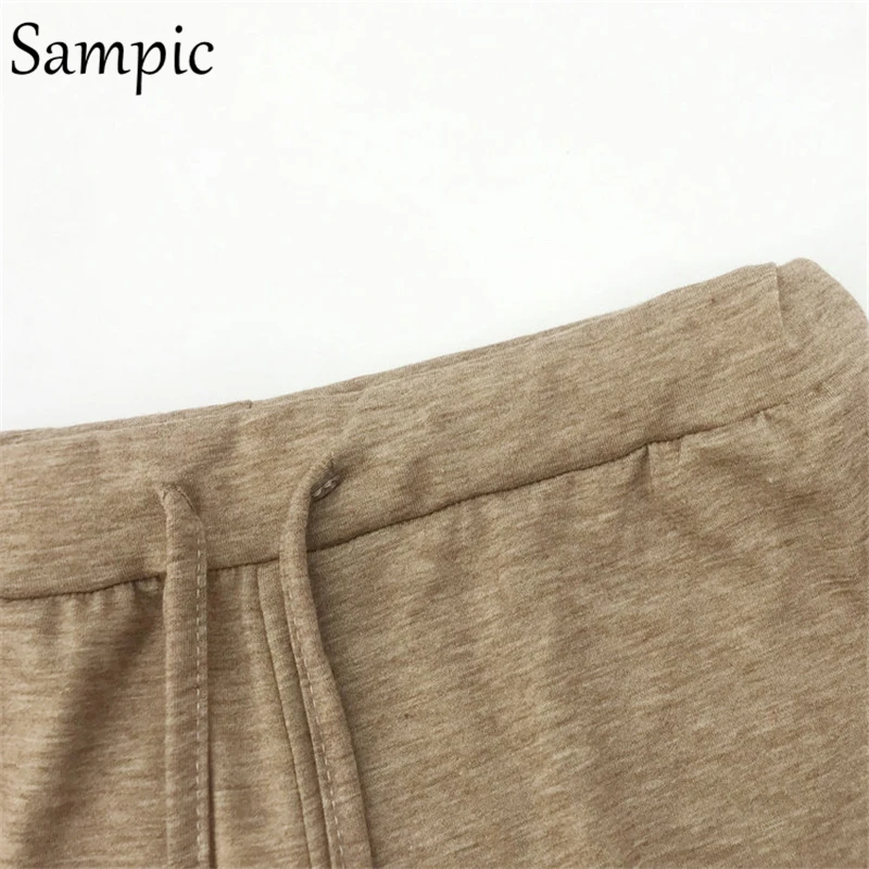 Sampic new fashion casual high waist plus size jogger pants women loose lace up trousers summer pants 2020
Sampic new fashion casual high waist plus size jogger pants women loose lace up trousers summer pants 2020