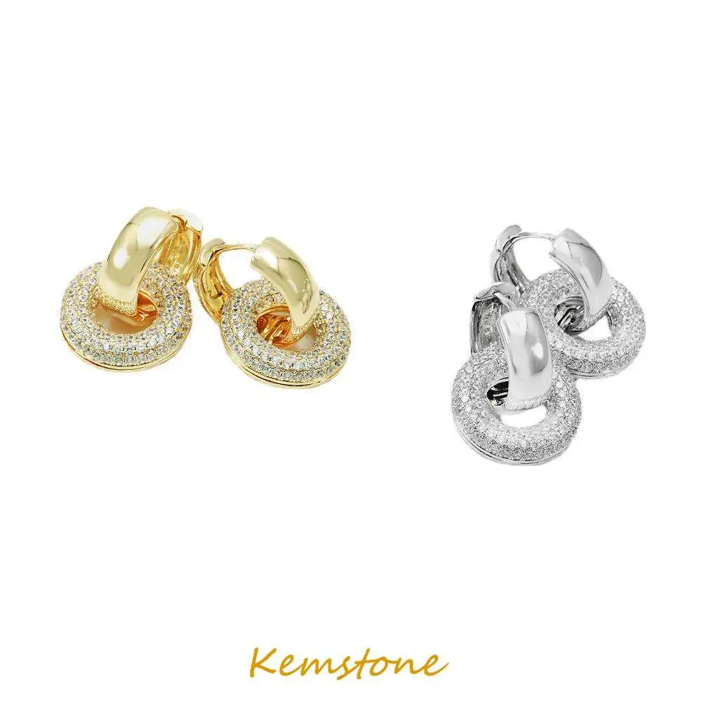Kemstone Vintage Shiny Zircon Gold Plated Silver Plated Round Stud Earrings for Women Jewelry Gift
Kemstone Vintage Shiny Zircon Gold Plated Silver Plated Round Stud Earrings for Women Jewelry Gift