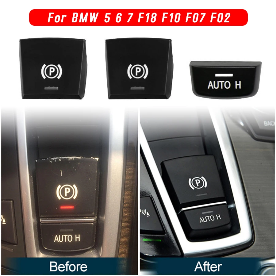 Car Handbrake Parking Brake P Button Switch Cover For BMW 5 6 7 F01 F02 F07 F10 F11 F18 F30 520 523 730 5GT 
Car Handbrake Parking Brake P Button Switch Cover For BMW 5 6 7 F01 F02 F07 F10 F11 F18 F30 520 523 730 5GT
