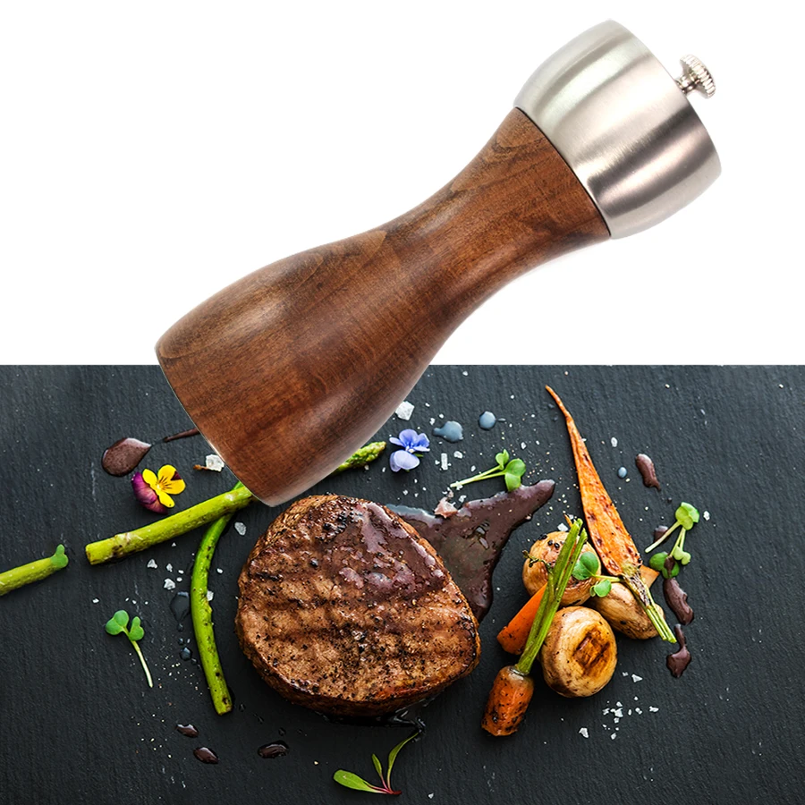 Wood Salt and Pepper Grinder - Wooden Mills, Gourmet Precision Mechanisms and Premium Sea Salt & Peppercorns
Wood Salt and Pepper Grinder - Wooden Mills, Gourmet Precision Mechanisms and Premium Sea Salt & Peppercorns