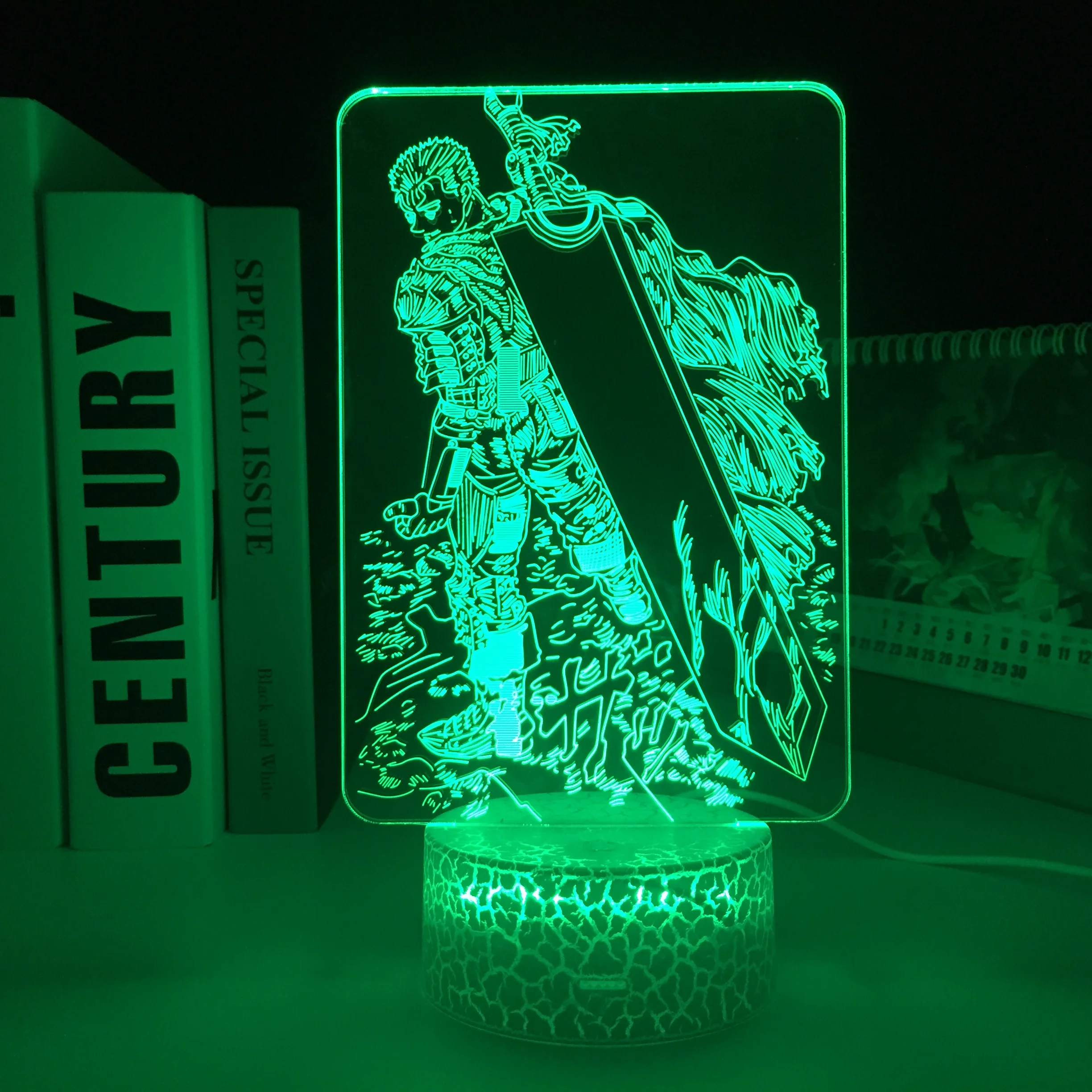 Berserk Guts Anime Figure 3D LED White Base Light for Bedroom Decorative Night Light Kids Birthday Gift Room Manga Table Lamp
Berserk Guts Anime Figure 3D LED White Base Light for Bedroom Decorative Night Light Kids Birthday Gift Room Manga Table Lamp