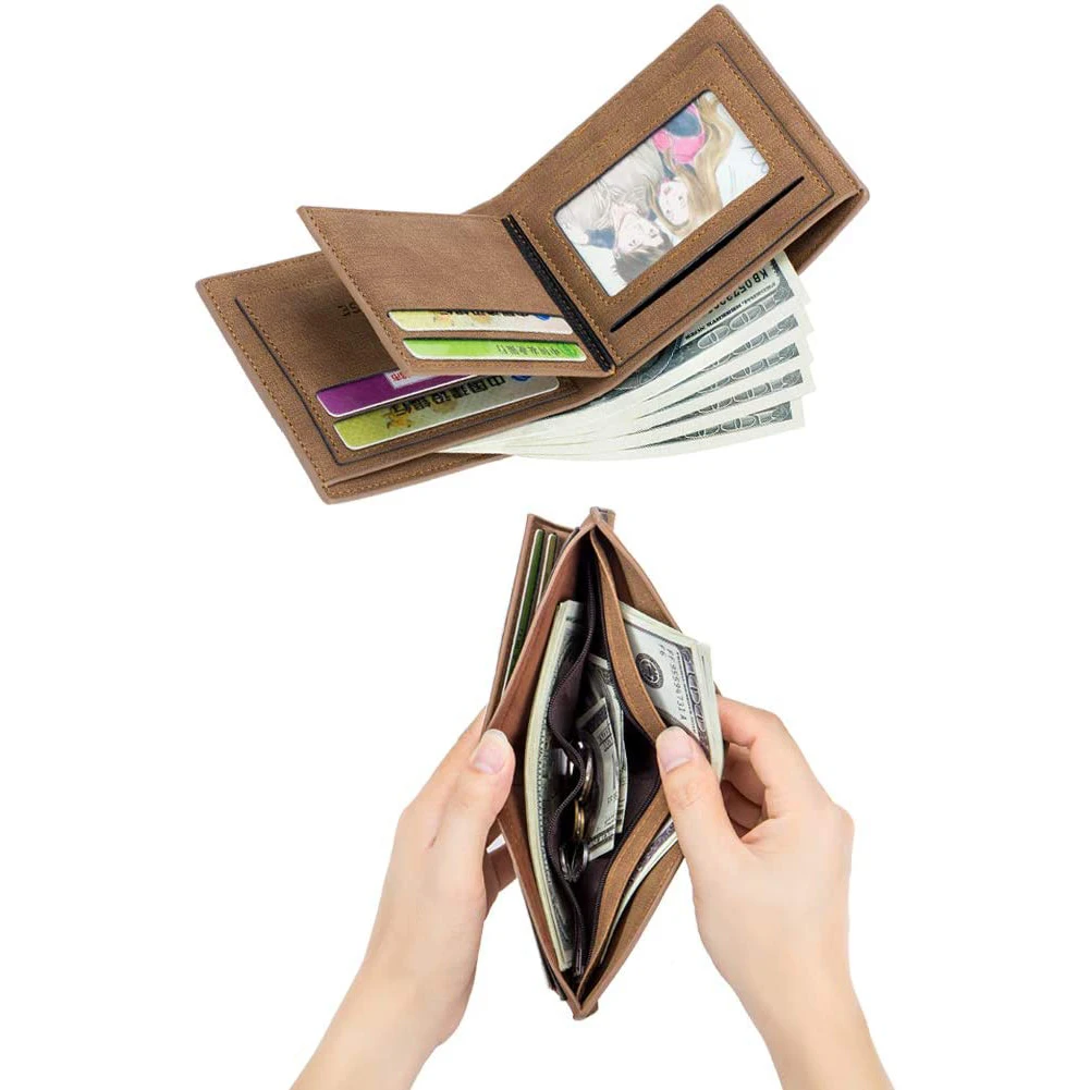 Male Multi-slots PU Purse Business Mini Money Wallet Trifold Hit Color Card Bags Short Coin Purse Small Vintage Wallets
Male Multi-slots PU Purse Business Mini Money Wallet Trifold Hit Color Card Bags Short Coin Purse Small Vintage Wallets