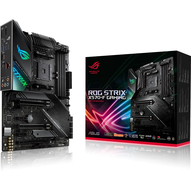 Фото Новая оригинальная материнская плата для ноутбука ASUS ROG STRIX X570 F игровой разъем AM4