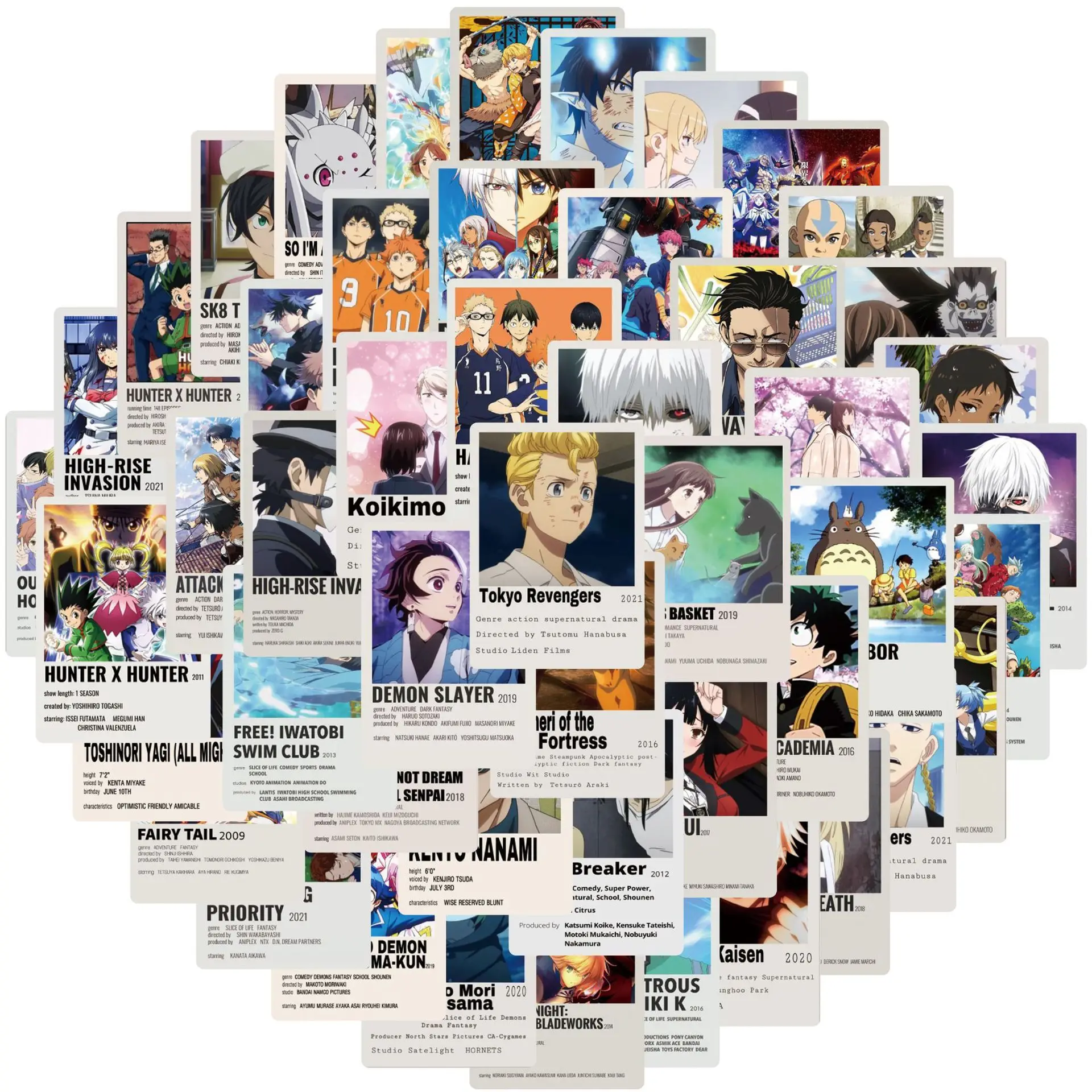 10/50 Pcs/Lot Anime Stickers Hero Academy Jujutsu Kaisen Demon Slayer Aesthetic Laptop Water Bottle Graffiti Decals Kids Sticker
10/50 Pcs/Lot Anime Stickers Hero Academy Jujutsu Kaisen Demon Slayer Aesthetic Laptop Water Bottle Graffiti Decals Kids Sticker