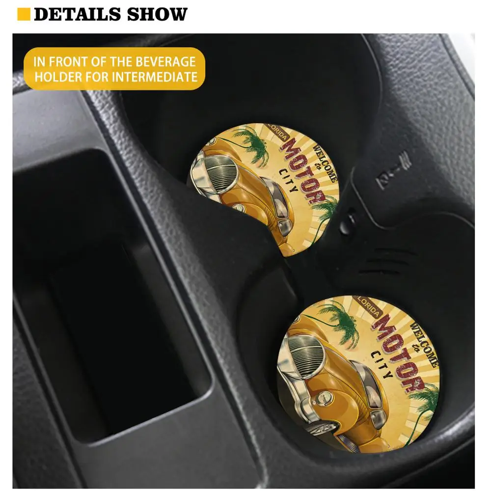 INSTANTARTS Hawaiian Sea Turtles Pattern for Most Vehicle Car Cup Holder Coasters Absorbent Car Accessories Drink Coasters
INSTANTARTS Hawaiian Sea Turtles Pattern for Most Vehicle Car Cup Holder Coasters Absorbent Car Accessories Drink Coasters