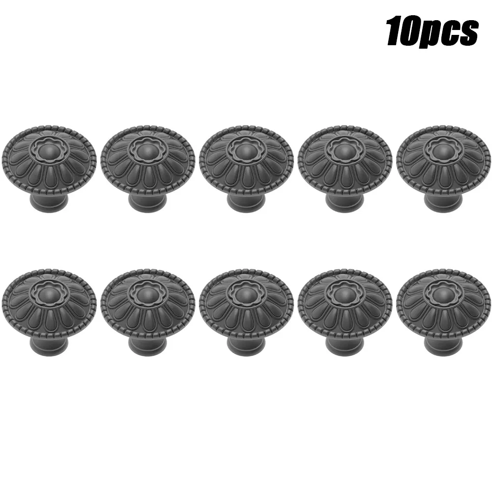 10-Pack Of Matt Black Kitchen Cabinet Knobs Pulls Matte Round Dresser Drawer Classic Mushroom Knob Shape Knobs Furniture
10-Pack Of Matt Black Kitchen Cabinet Knobs Pulls Matte Round Dresser Drawer Classic Mushroom Knob Shape Knobs Furniture