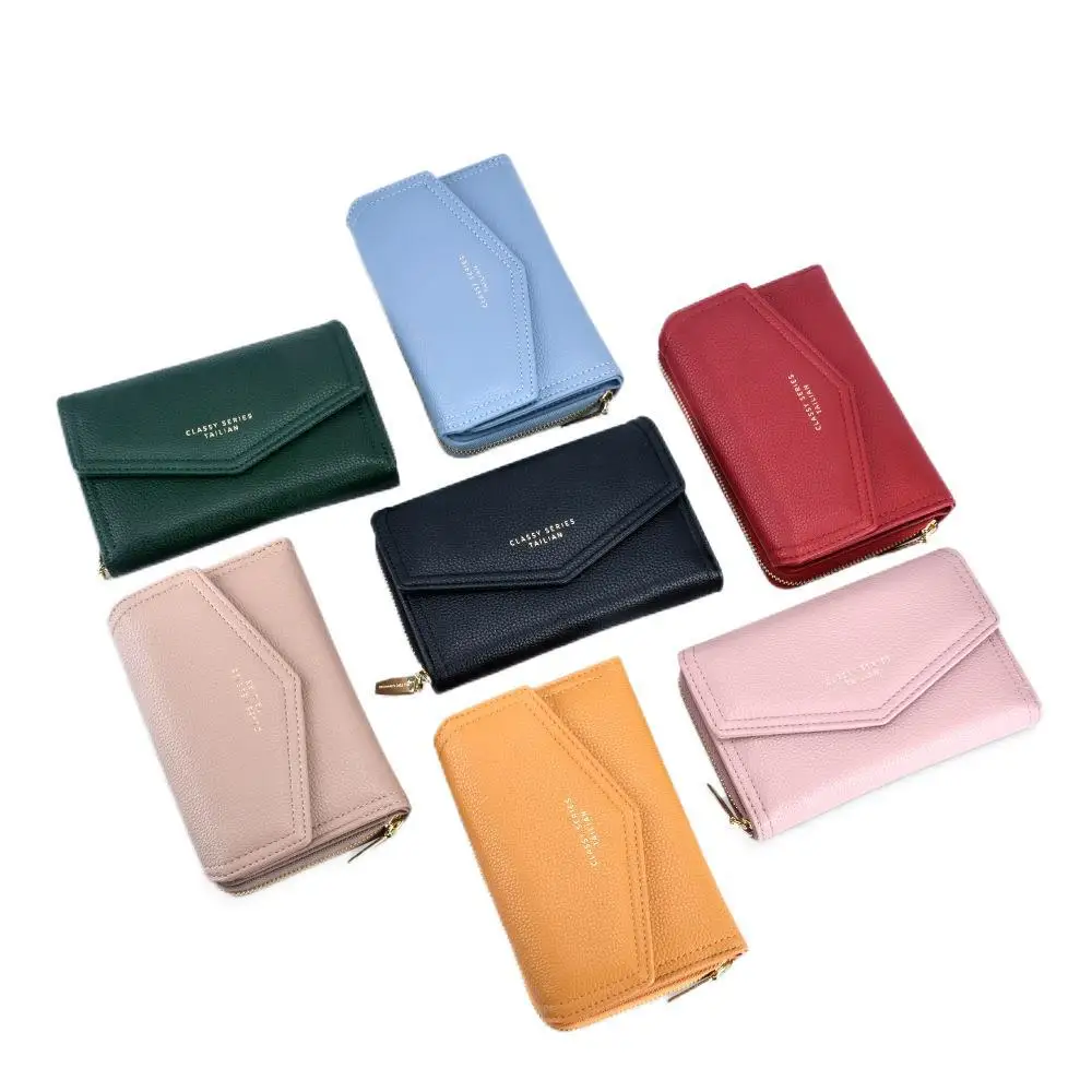 High Quality Leather Short Wallet Women New Design Fashion Multifunctional Zipper Purse Large Capacity Cash Bag Card Coin Hoder 
High Quality Leather Short Wallet Women New Design Fashion Multifunctional Zipper Purse Large Capacity Cash Bag Card Coin Hoder