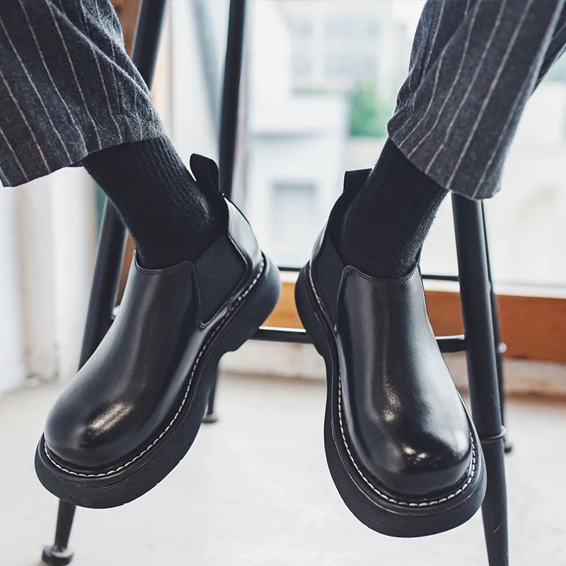 Men Short Boots Men Leather Shoes PU Solid Color Plus Velvet Keep Warm Anti Slip and Waterproof Wearable Round Shape Men Shoes
Men Short Boots Men Leather Shoes PU Solid Color Plus Velvet Keep Warm Anti Slip and Waterproof Wearable Round Shape Men Shoes