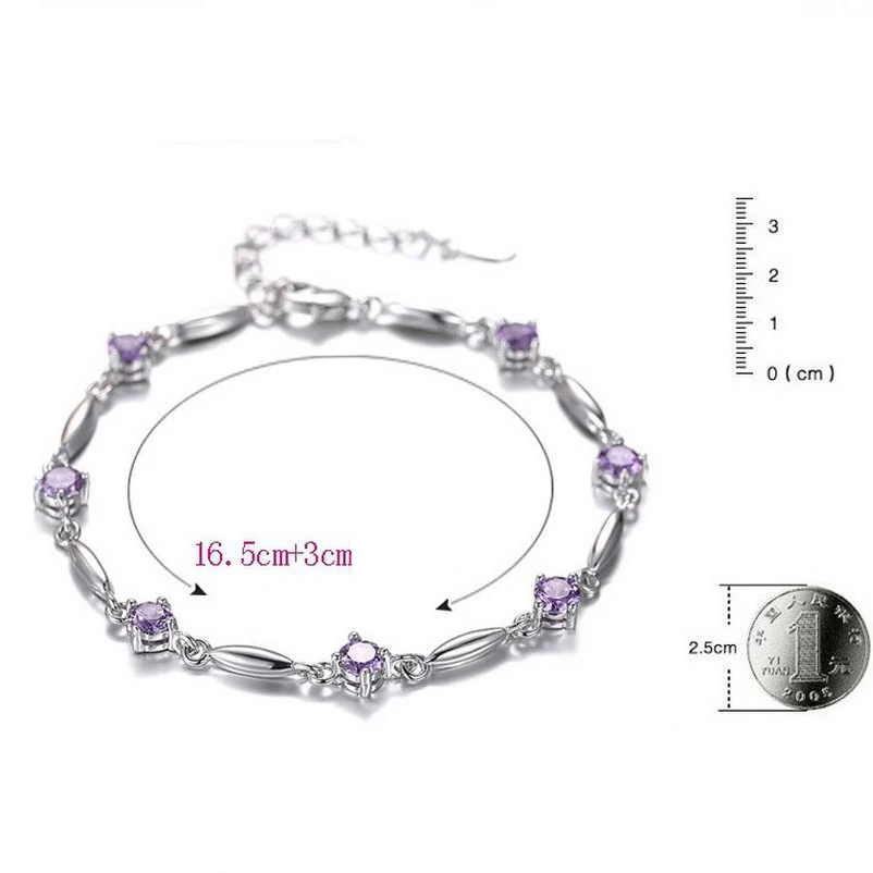 New Flower Fairy Bracelet White & Purple Silver Plated Bracelet For Women Rhinestone Hand Chain Bracelet Fashion Jewelry
New Flower Fairy Bracelet White & Purple Silver Plated Bracelet For Women Rhinestone Hand Chain Bracelet Fashion Jewelry