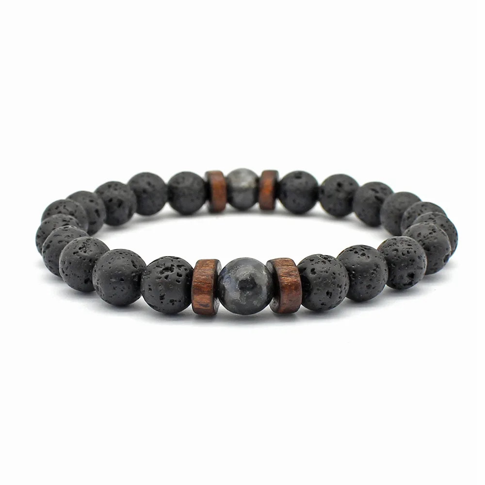 European And American Hot Selling Simple Personality Black Flashing Stone Beads Jewelry Lava Volcanic Bracelet
European And American Hot Selling Simple Personality Black Flashing Stone Beads Jewelry Lava Volcanic Bracelet