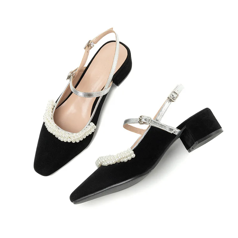 2021 New Baotou Women Shoes Vintage Pearl Mary Janes Shoes Women'S Shallow Mouth Elegant Women Leather Shoes Low Heel Sandals
2021 New Baotou Women Shoes Vintage Pearl Mary Janes Shoes Women'S Shallow Mouth Elegant Women Leather Shoes Low Heel Sandals