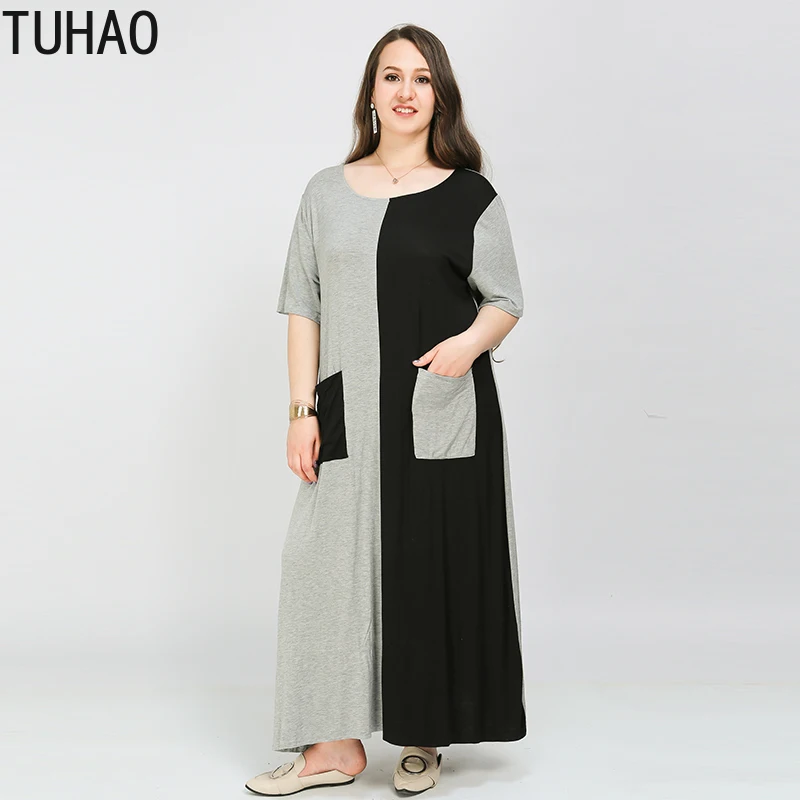 Летнее женское Повседневное платье TUHAO, модель 8XL/7XL/6XL большого размера, офисное платье большого размера 4XL, модель WM56, 2020
Летнее женское Повседневное платье TUHAO, модель 8XL/7XL/6XL большого размера, офисное платье большого размера 4XL, модель WM56, 2020