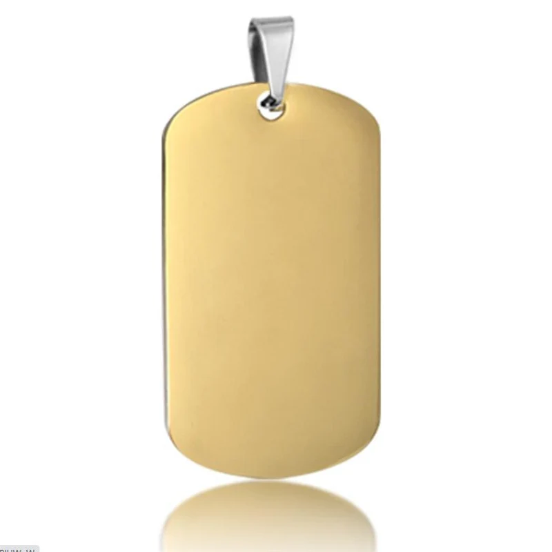 2pcs Rectangle 5 Colors Men Stainless Steel Stamping Blank Dog Tags Pendant Necklace Jewelry Findings 49x28mm 
2pcs Rectangle 5 Colors Men Stainless Steel Stamping Blank Dog Tags Pendant Necklace Jewelry Findings 49x28mm