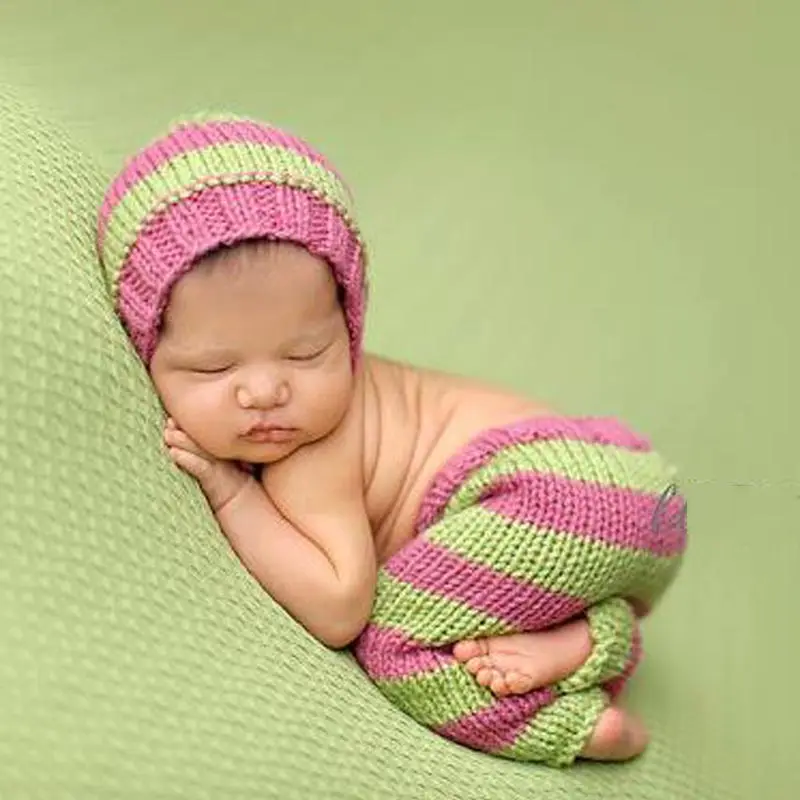 Newborn Baby Cute Crochet Knit Costume Prop Outfits Photo Photography Hat Props New born baby girls Outfit 0-1M | Мать и ребенок