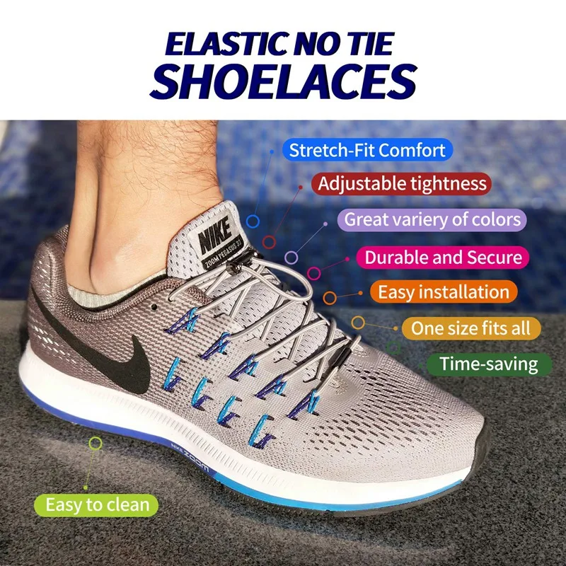 1 Pair Metal Lock Quick Lace Elastic Lace-Up Lace-Up Round Sneakers Lace-Free Kids Adult Unisex Lace Up Lace Rope 18 Colors
1 Pair Metal Lock Quick Lace Elastic Lace-Up Lace-Up Round Sneakers Lace-Free Kids Adult Unisex Lace Up Lace Rope 18 Colors