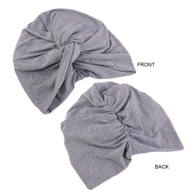 Double layer super soft elastic cotton scarf cap cross twist cap headtie 
Double layer super soft elastic cotton scarf cap cross twist cap headtie