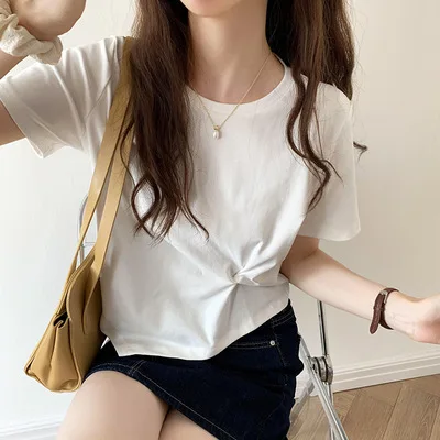 Round neck T-shirt short-sleeved solid color shirt 100% cotton slim-fit T-shirt 
Round neck T-shirt short-sleeved solid color shirt 100% cotton slim-fit T-shirt