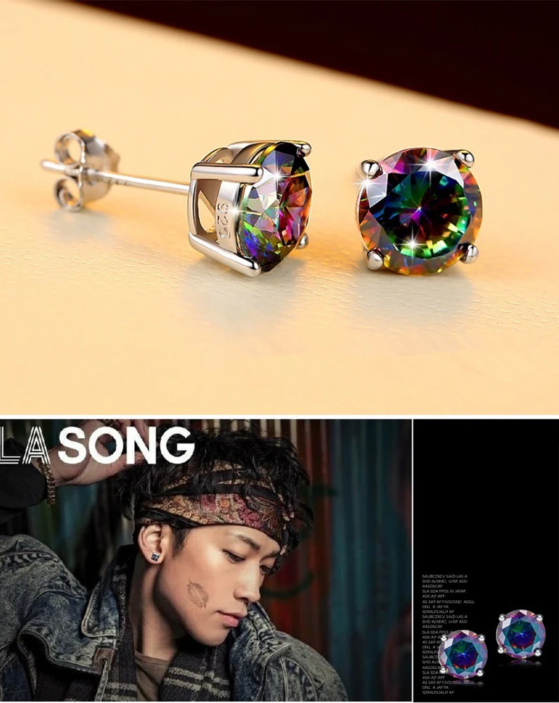 Cute Female Small Rainbow Zircon Earrings Crystal Stone Fashion Silver Color Wedding Earrings Colorful Stud Earrings For Women
Cute Female Small Rainbow Zircon Earrings Crystal Stone Fashion Silver Color Wedding Earrings Colorful Stud Earrings For Women