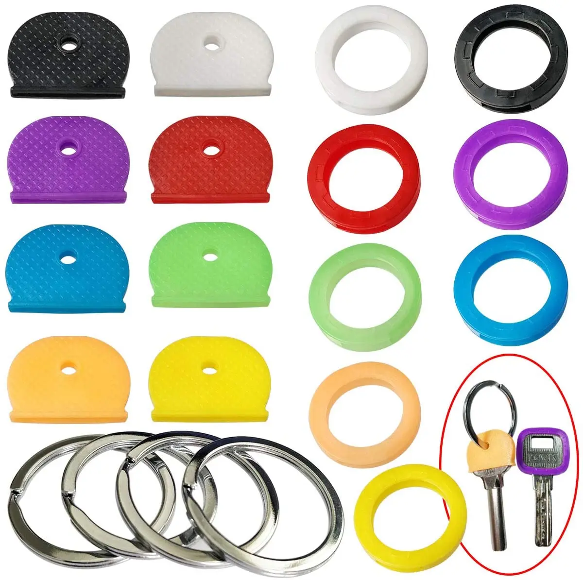 Key Caps Covers Tags Color Coded Key Head Caps Label ID Key Coded Rings Identify Keys
Key Caps Covers Tags Color Coded Key Head Caps Label ID Key Coded Rings Identify Keys