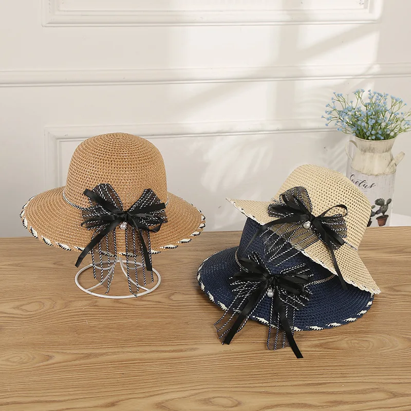 Women Spring and Autumn Sweet Bow Aii- Match Straw Hat Female Simple Fashion Seaside Vacation Sunshade Sun Cap
Women Spring and Autumn Sweet Bow Aii- Match Straw Hat Female Simple Fashion Seaside Vacation Sunshade Sun Cap