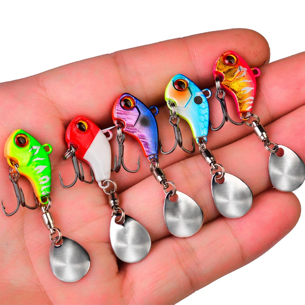 Metal Fishing Lures Wobble Rotating VIB vibration Bait For Pike Bass Trout Treble Hook Artificial Hard Baits Spinner Spoon Lure
Metal Fishing Lures Wobble Rotating VIB vibration Bait For Pike Bass Trout Treble Hook Artificial Hard Baits Spinner Spoon Lure