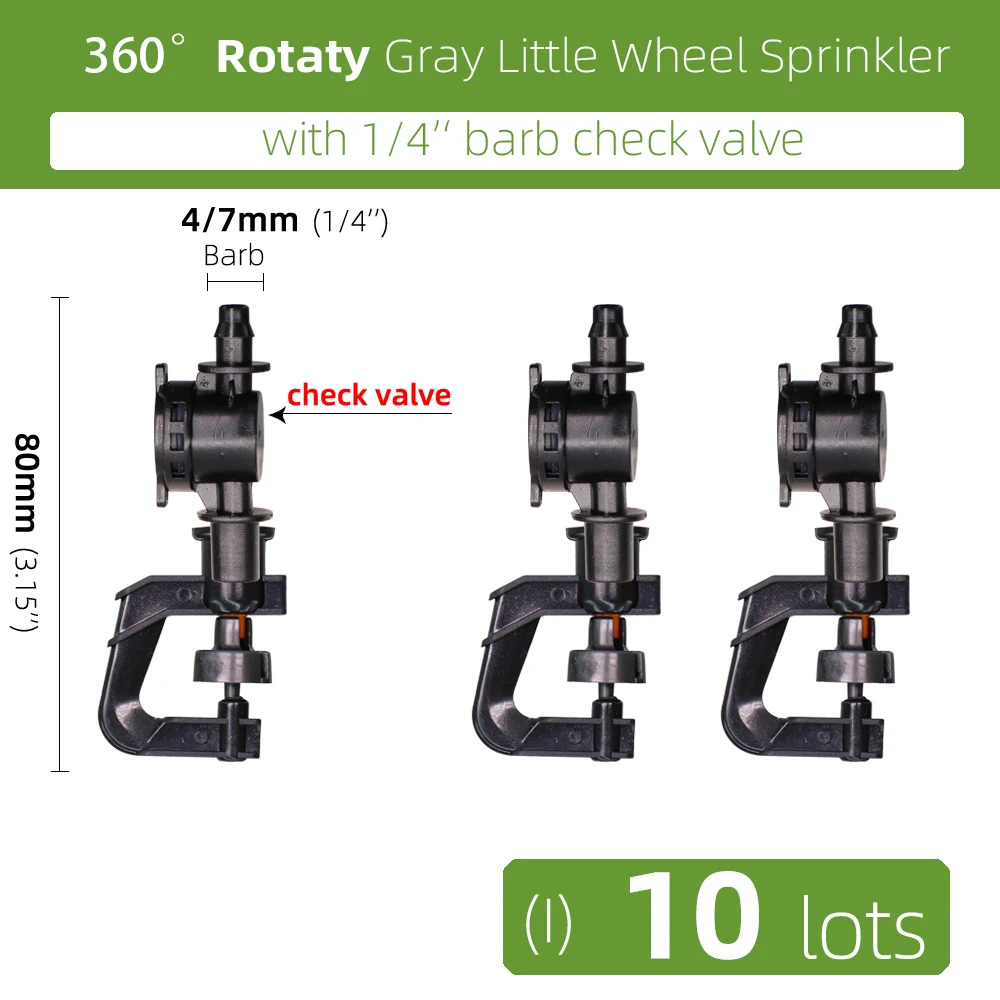 МUCIAKIE 360° серый роторный спринклер
МUCIAKIE 360° серый роторный спринклер