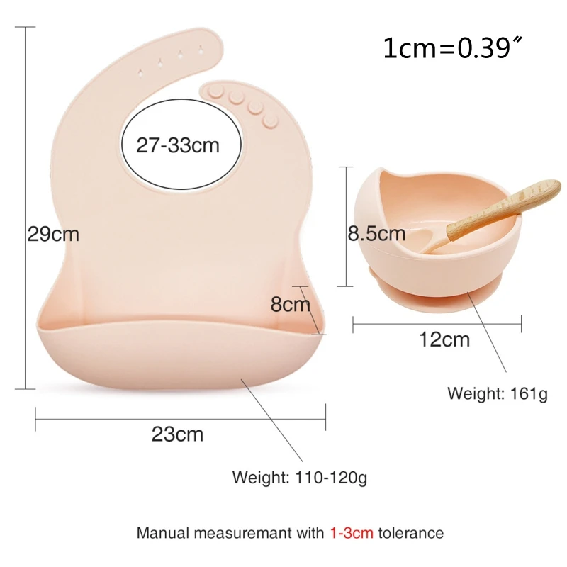 3 Pcs Baby Newborn Bibs+Suction Dish Bowl Plate+Spoon Set Waterproof Food Grade Silicone Infants Saliva Towel Learning Feeding T
3 Pcs Baby Newborn Bibs+Suction Dish Bowl Plate+Spoon Set Waterproof Food Grade Silicone Infants Saliva Towel Learning Feeding T