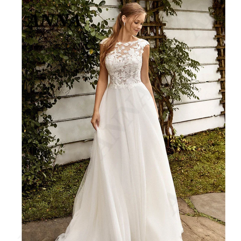ANNA-BEAUTY Store Wedding Dresses 2021 Simple O-Neck A-Line Tulle Beach Party Gown Elegant Appliques Vestido De Novia for Women
ANNA-BEAUTY Store Wedding Dresses 2021 Simple O-Neck A-Line Tulle Beach Party Gown Elegant Appliques Vestido De Novia for Women