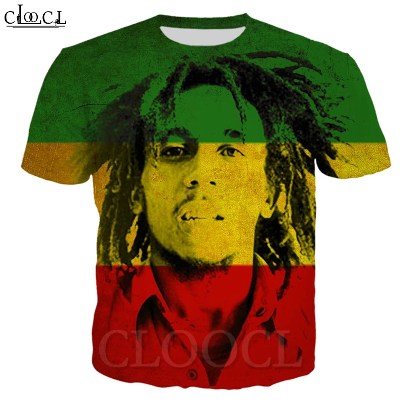 Футболка CLOOCL Singer Reggae Creator Bob Marley новинка Мужская и Женская Сексуальная футболка с