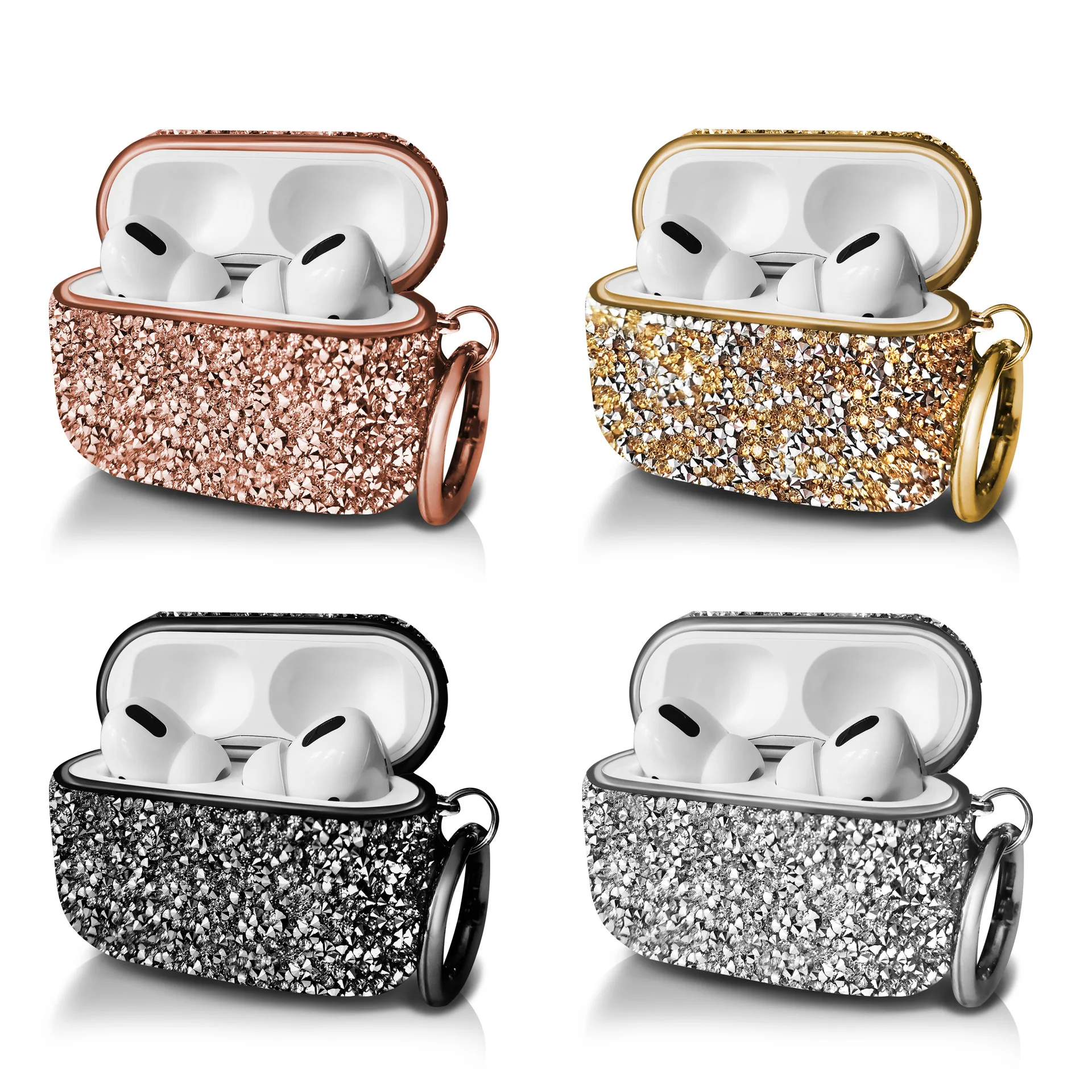 Luxury Diamonds Case For Airpods 1 2 Case Candy Colors Girl Protective Cover For Airpods pro earphone cases Wireless charging
Luxury Diamonds Case For Airpods 1 2 Case Candy Colors Girl Protective Cover For Airpods pro earphone cases Wireless charging