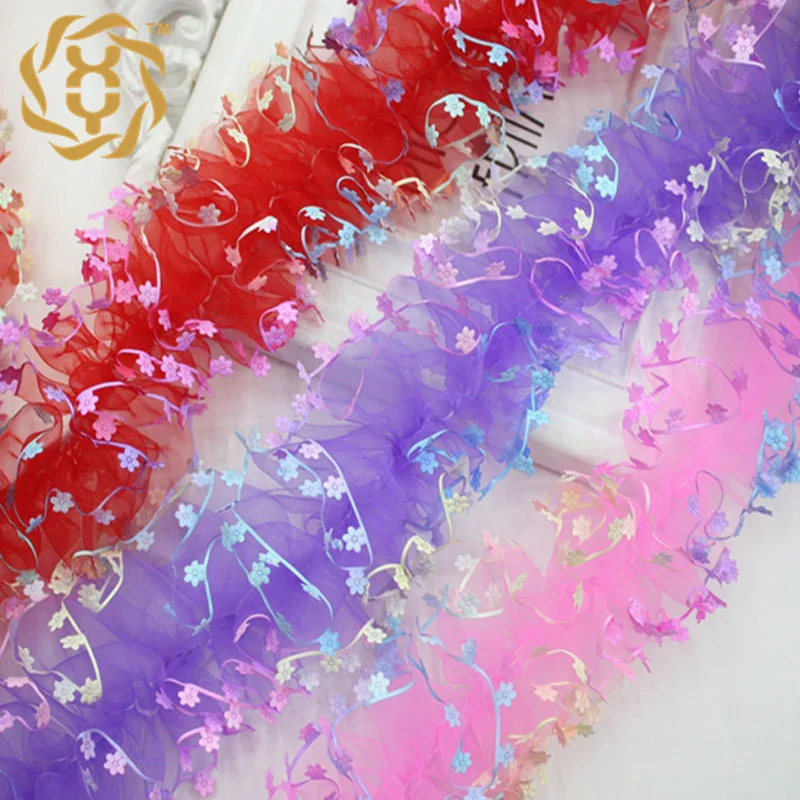 16Yards Gathered Ruffled Tulle Lace Trim Purple Red Pink Ribbon Fabric Ladies Children's Doll Clothing Skirt Accessories 
16Yards Gathered Ruffled Tulle Lace Trim Purple Red Pink Ribbon Fabric Ladies Children's Doll Clothing Skirt Accessories