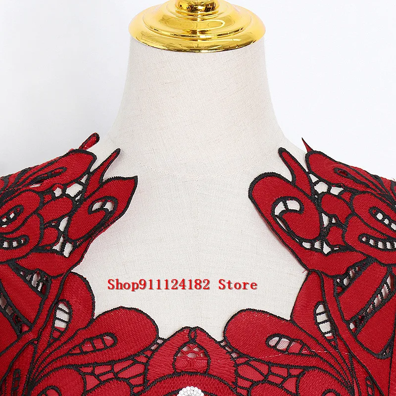 2021 Spring New Fashion Temperament Female Celebrity Temperament Embroidery Waist Length Dress 
2021 Spring New Fashion Temperament Female Celebrity Temperament Embroidery Waist Length Dress