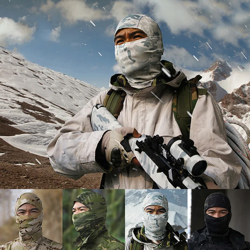 Тактическая камуфляжная Балаклава, Полнолицевая маска CS Wargame, армейская охота, спортивный шлем для верховой езды, брикет, военные маски
Тактическая камуфляжная Балаклава, Полнолицевая маска CS Wargame, армейская охота, спортивный шлем для верховой езды, брикет, военные маски