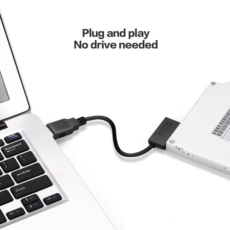Black USB 2.0 To 6+7P SATA Slimline Laptop Notebook Optical Drive Adapter Cable Notebook Second-generation Optical
Black USB 2.0 To 6+7P SATA Slimline Laptop Notebook Optical Drive Adapter Cable Notebook Second-generation Optical