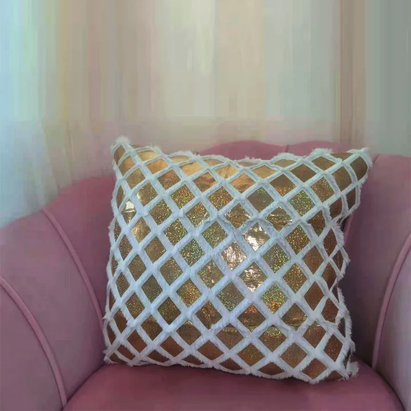 Geometry Cushion Cover Decorative Living Room Bed Sofa Suede Splicing Pillow Case Pillow Case Pillowcase Handmade 45x45
Geometry Cushion Cover Decorative Living Room Bed Sofa Suede Splicing Pillow Case Pillow Case Pillowcase Handmade 45x45
