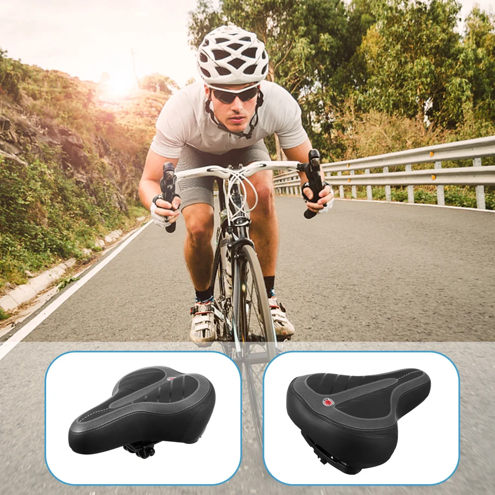 Shock-absorption Saddle Thickened Bike Cushion Comfortable Bike Seat with Light
Shock-absorption Saddle Thickened Bike Cushion Comfortable Bike Seat with Light