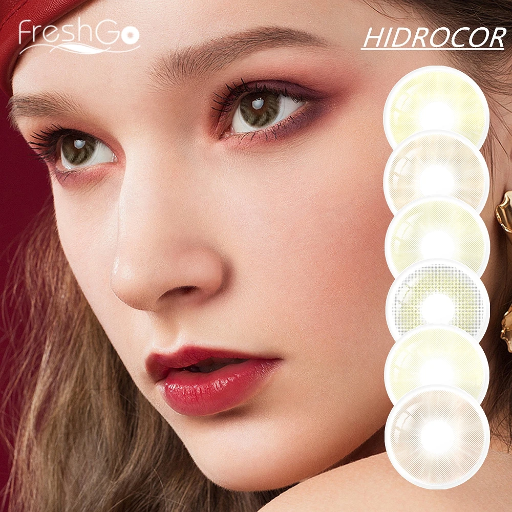 FreshGo HIDROCOR серия коричневый цвет ed контактные линзы для глаз супер естественный