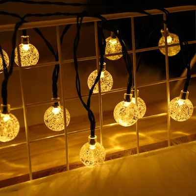 Solar String Lights Outdoor 60 Led Crystal Globe Lightsled Fairy Lights Waterproof Solar Powered Patio Light Garden Party Decor
Solar String Lights Outdoor 60 Led Crystal Globe Lightsled Fairy Lights Waterproof Solar Powered Patio Light Garden Party Decor