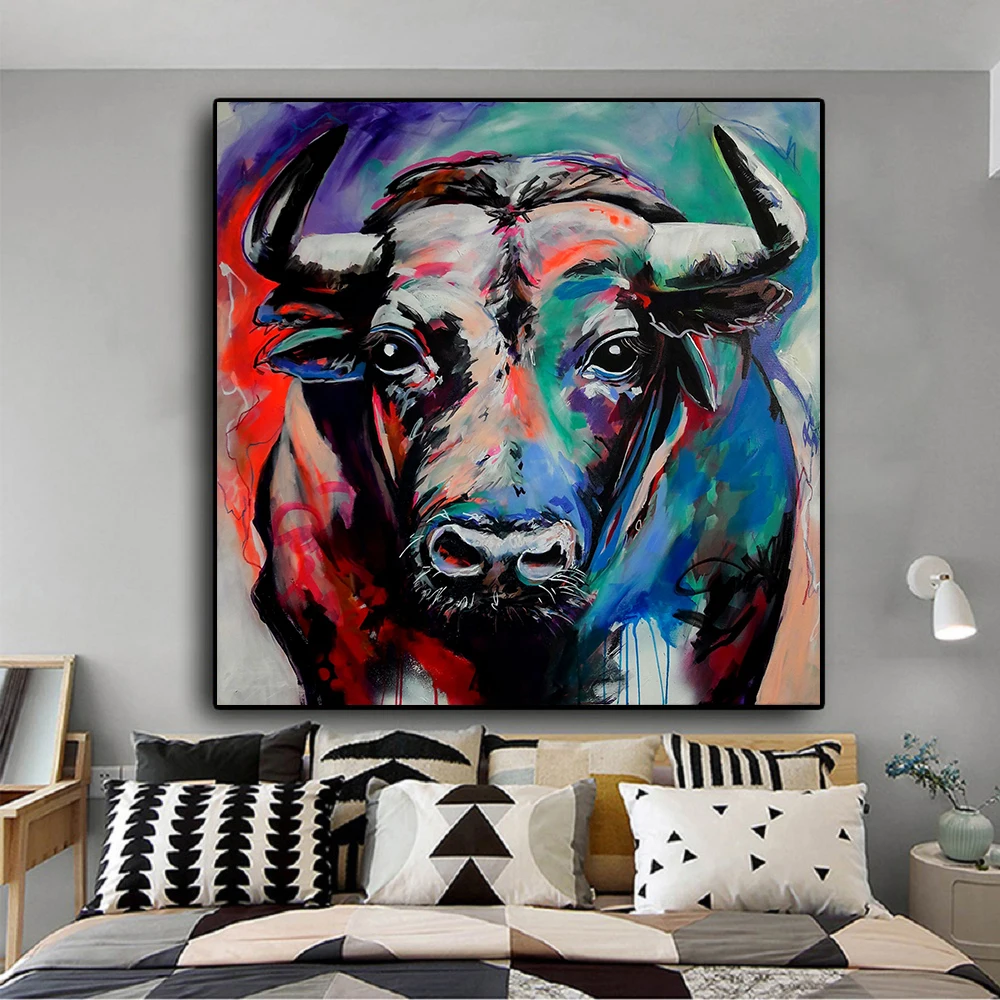 Graffiti Art Curious Cow Wall Art Canvas Painting For Living Room Home Decor Animals Cow Oil Painting Wall Art Picture No Framed
Graffiti Art Curious Cow Wall Art Canvas Painting For Living Room Home Decor Animals Cow Oil Painting Wall Art Picture No Framed